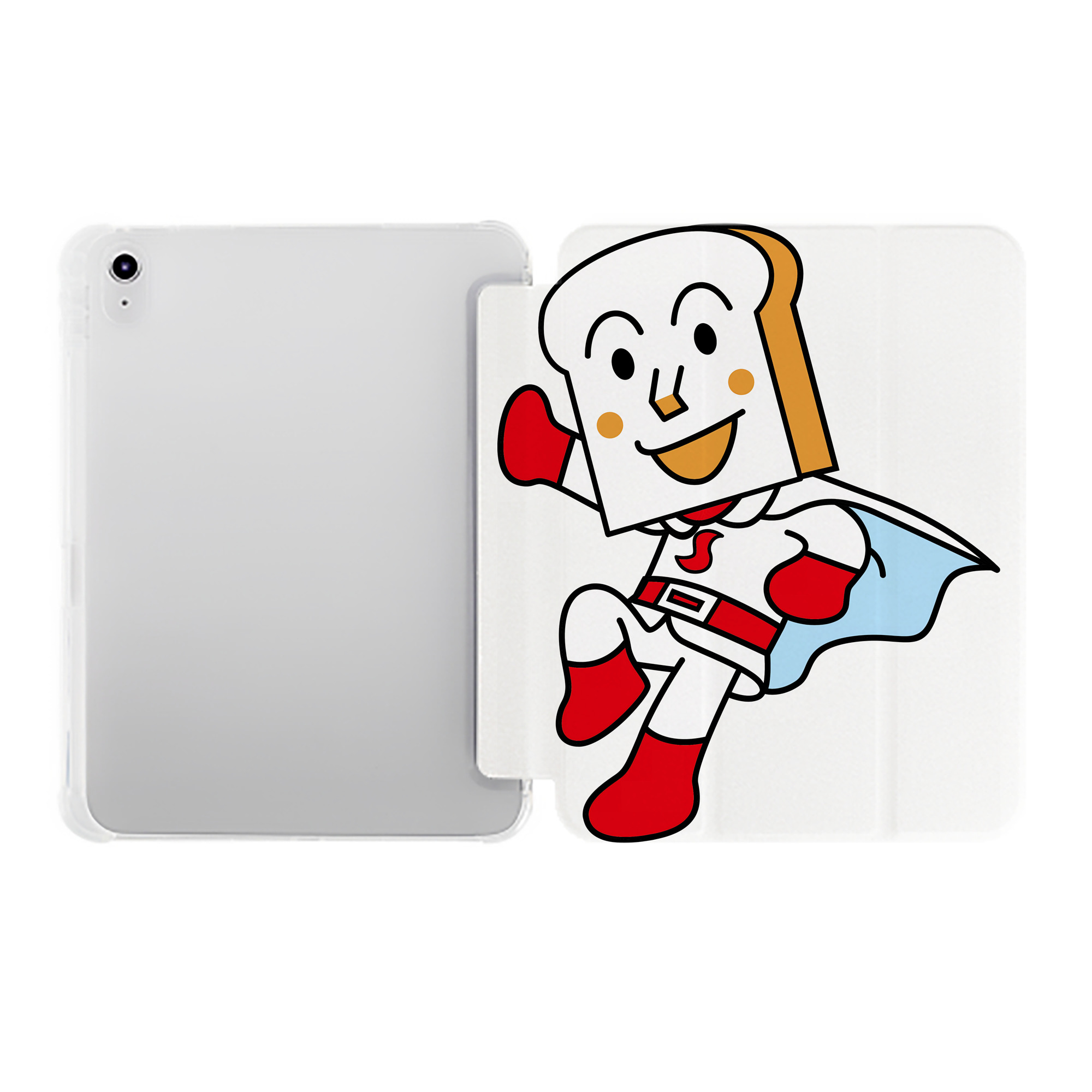 （画像用） アンパンマン Anpanman IPad ケース ペン収納付き 三つ折りスタンド PUレザー×シリコン 対応機種9.5/10.5/10.9インチ